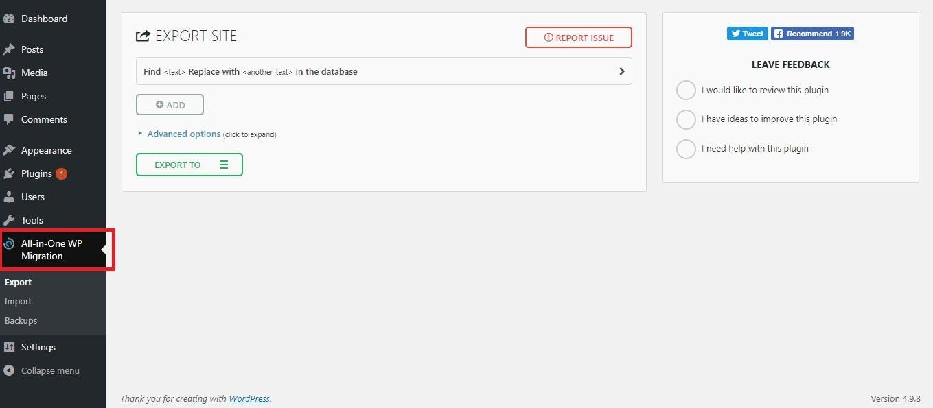 migrate wordpress website new hosting 