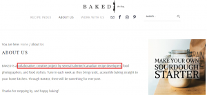 collaboration with other food bloggers