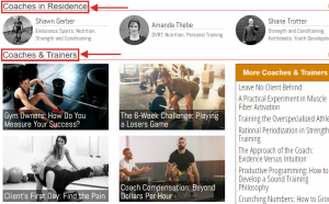 Coaches & Trainers example